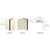 CRL Geneva Wall Mount Bracket Polished Nickel Finish