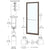 CRL-U.S. 250 Black Anodized Bronze Narrow Geared Hinge for Entry Doors
