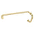 CRL BM Series Unlacquered Brass 6" Pull & 18" Towel Bar Set w/ Washers