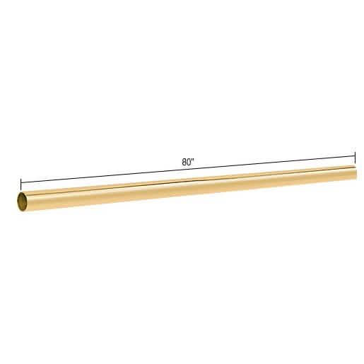 CRL Polished Brass 80" Support Bar - Durable, Elegant Finish for Shower Enclosures