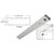 CRL 6" x 72" Satin Anodized Aluminum Double Door Header