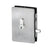 CRL EUR Brushed Stainless Glass Door Center-Housed Patch Lock