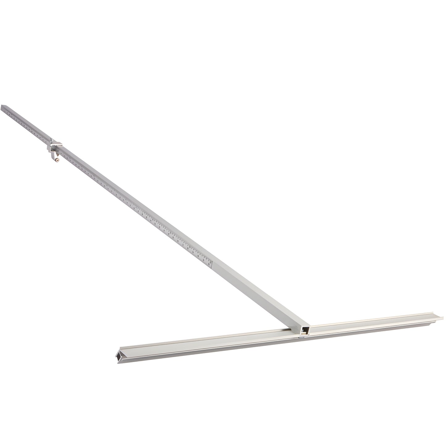 PSC600 CRL 72" aluminum production speed cutter - long anodized rail with T-bar head and carbide cutting wheel, silver.