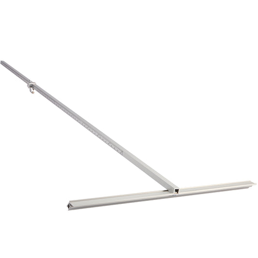 PSC600 CRL 72" aluminum production speed cutter - long anodized rail with T-bar head and carbide cutting wheel, silver.