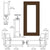 CRL-U.S. Aluminum Durafront 850 Black Anodized Wide Stile Offset Door