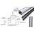 CRL Mill AWS 72in 90° Rectangular Corner Post Kit 2" x 2-5/8"