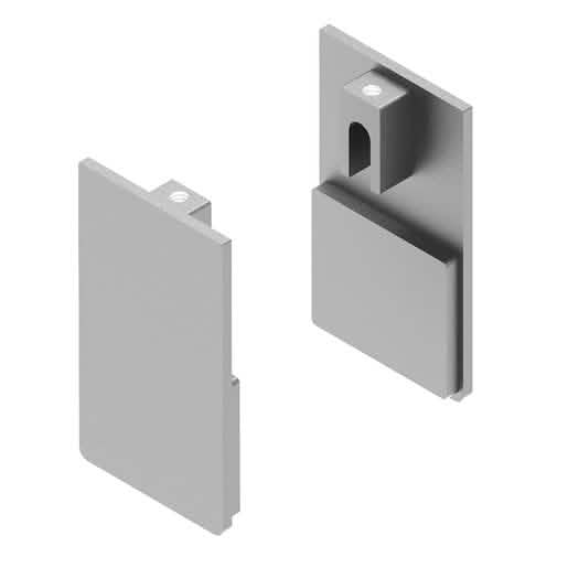 Satin Anodized Ceiling Mount Kit End Cap - CRL51C, sleek finish for modern interiors.