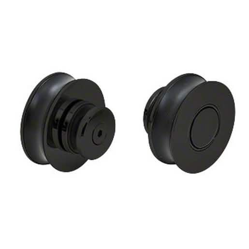 CRL Matte Black 180º Crescent Series Sliding System - Modern, Sleek, and Durable Design