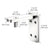 CRL Polished Stainless Steel Wall-Mount Post Pivot Hinge