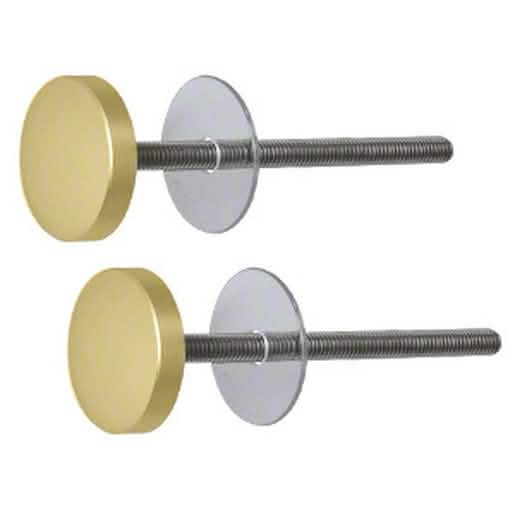 CRL Satin Brass Cologne Low Profile Stud Replacement Set - Elegant & Durable Finish