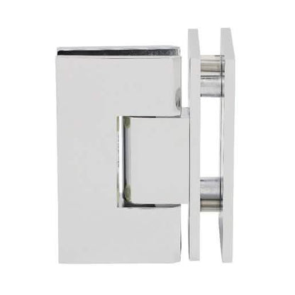 CRL Polished Chrome Vienna 092 Series 90° Glass-to-Glass Hinge for sleek shower designs.