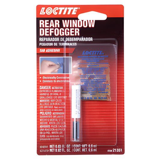 Loctite rear window defogger conductive adhesive kit, 0.035 oz tube with activator in red blister pack, SKU 1223351