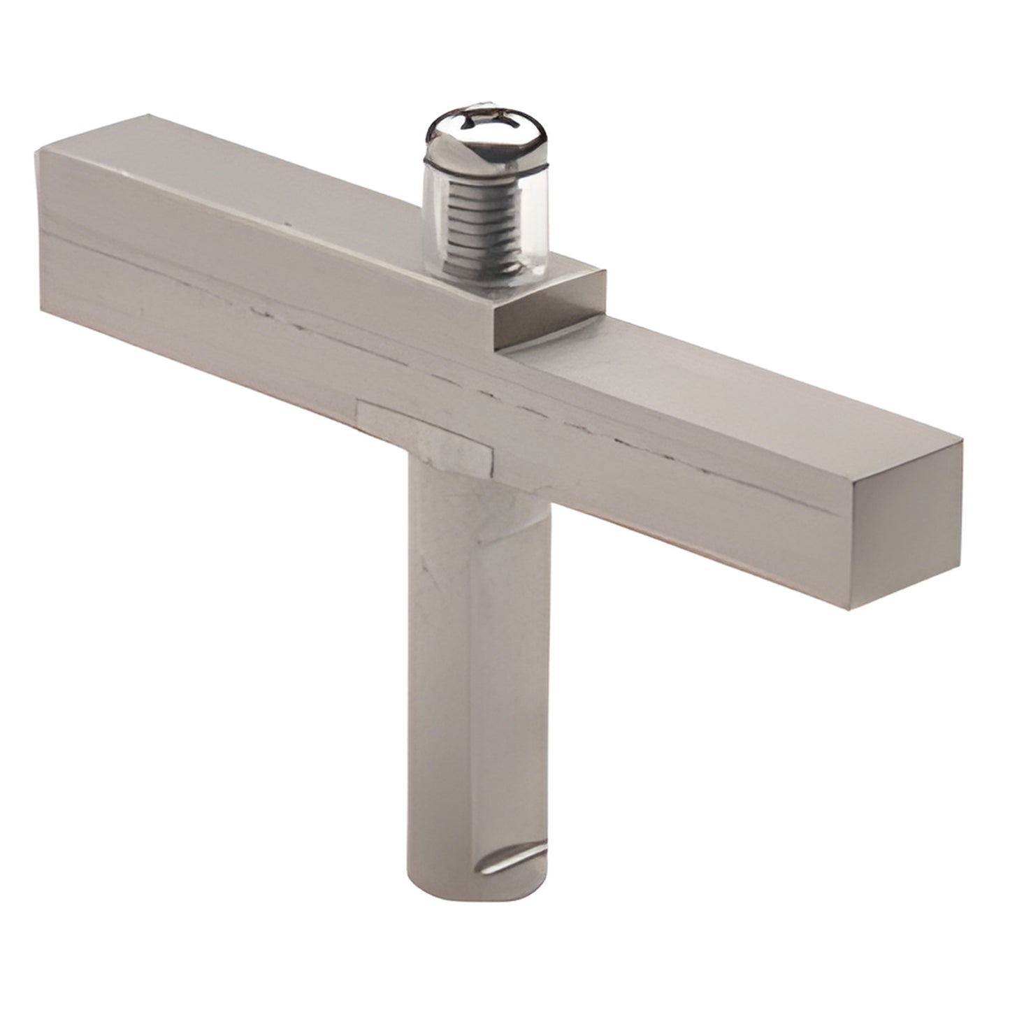 CRL Senior adapter block SRHAB01BN, brushed nickel brass pivot hinge adapter for 1/2" tempered glass.