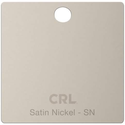 CRL Satin Nickel Color Chip - Elegant Finish for Stylish Interior Design Projects