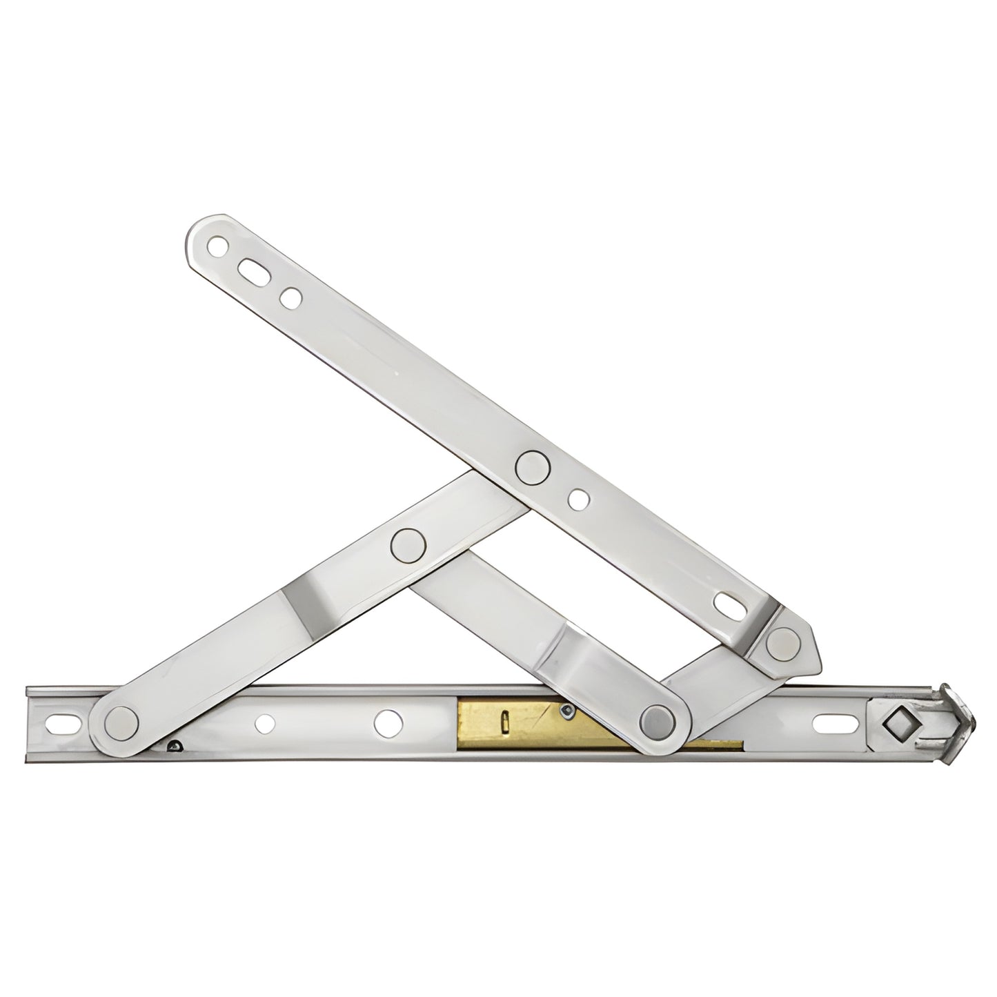 10" stainless steel concealed casement hinge, mill finish, heavy-duty (254mm) SKU WH65642