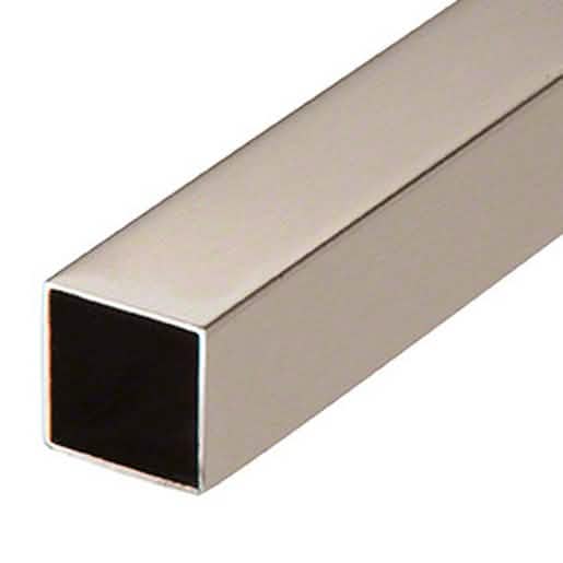 CRL Brushed Nickel 39" Square Support Bar for Glass Shower Doors - Durable & Stylish