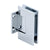 CRL Geneva 074 Chrome Wall-Mount Short Backplate Glass Door Hinge