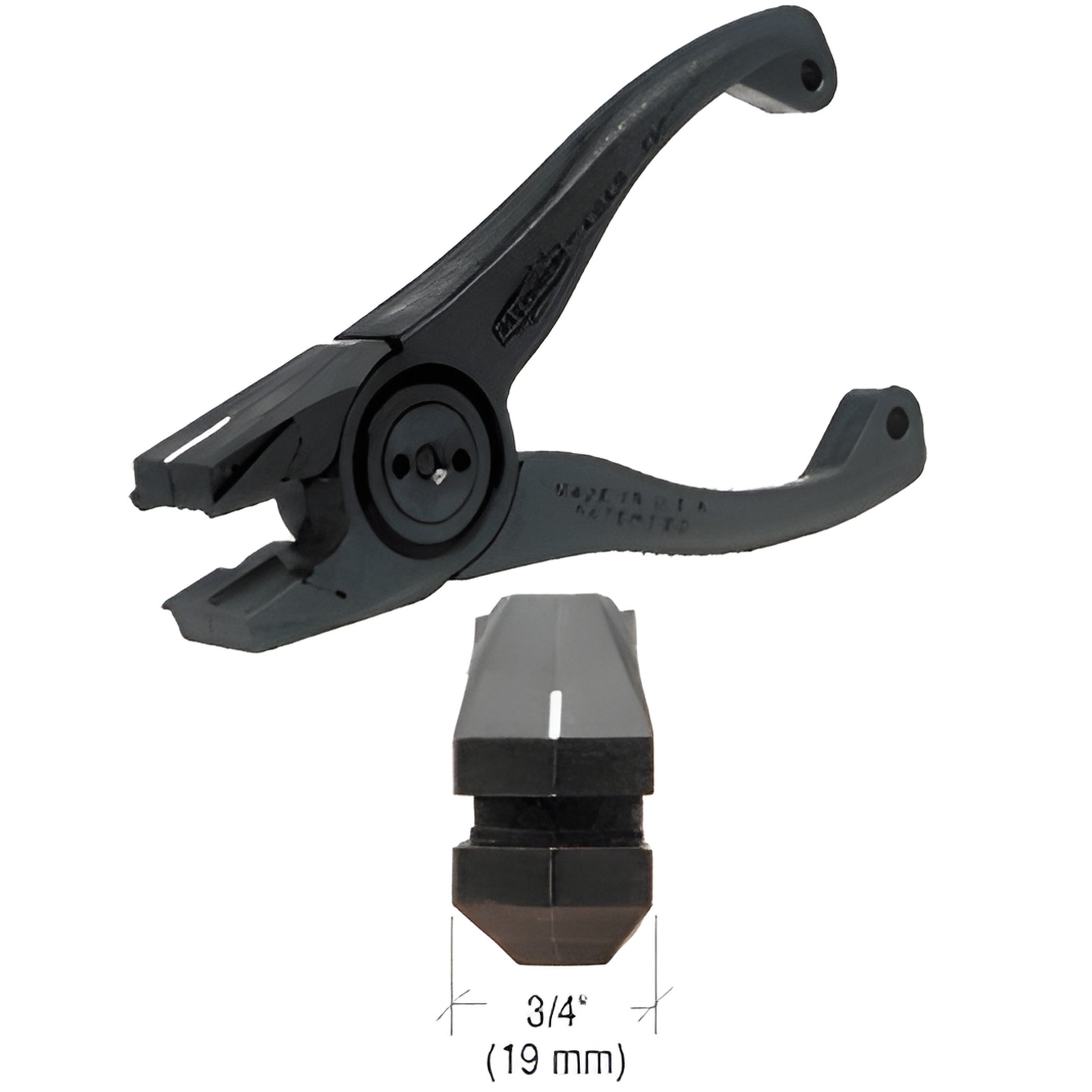 CRL 6" glass running/nipping pliers, black molded plastic handles with replaceable jaws, 3/4" jaw width (SKU 169)