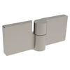LUG180LBN brushed nickel Lugano concealed glass-to-glass hinge for 8-10mm tempered glass, right-hand.