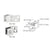 CRL Chrome Small Wall Mount Hinges - Door Hardware