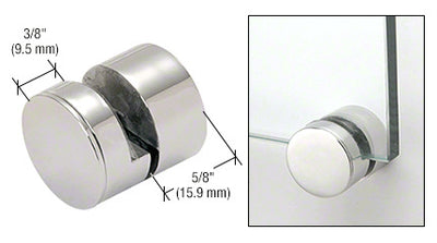 CRL 1-1/4" 316 Polished Stainless Steel Adjustable Edge Grip