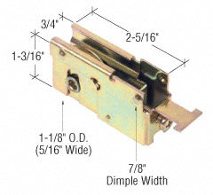 CRL 1-1/8" Steel Sliding Glass Door Roller with 23/32" Wide Housing Bulk (10) Pack