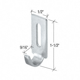 CRL 1/2" Wide Sliding Screen Door Latch Strike with 9/16" Grip for Columbia Doors