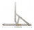 CRL 14" 4-Bar Heavy-Duty Stainless Steel 90 Degree Window Hinge