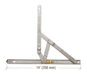 CRL 14" 4-Bar Heavy-Duty Stainless Steel 90 Degree Window Hinge
