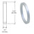CRL Aluminum .157" Straight Cylinder Ring