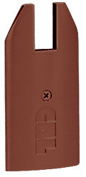 CRL Black Bronze Anodized End Cap for 4" Tapered 1/2" Glass Wedge-Lock® Door Rail