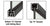 CRL Black Powder Coat Custom Length U-Channel with Roll-In Top Load Gasket