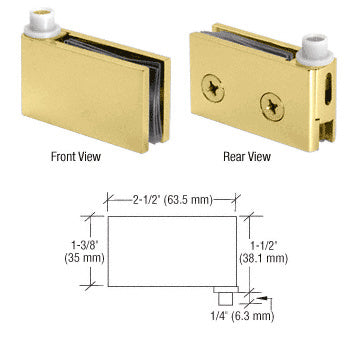 CRL Brass Flush Mount Cabinet Pivot Hinges