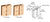 CRL Brass Large Glass-to-Glass Out-Swing Set Screw Hinge