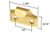 CRL Brass Window Sash Lift