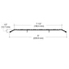CRL Bronze 9" x 1/2" Saddle Aluminum Threshold - 185" Long