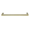 CRL Brushed Bronze "SQ" Series 24" Square Tubing Mitered Corner Single-Sided Towel Bar