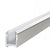 CRL Brushed Nickel Dry Glaze U-Channel With Vinyl