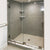 CRL Brushed Nickel Essence® Series Basic Sliding Shower Door Kit with Squared Corner Rollers