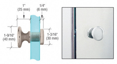 CRL Brushed Nickel Traditional Style Single-Sided Door Knob