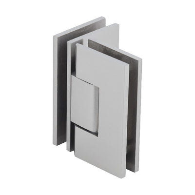 CRL Brushed Nickel Vienna 092 Series 90 Degree Glass-to-Glass Hinge