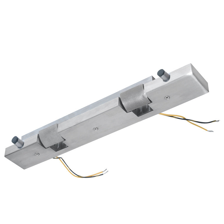 CRL Brushed Stainless Electric Strike Keeper for Double Stile Doors - Fail Safe
