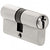 CRL Brushed Stainless Extended Length Keyed Cylinder/Cylinder - Keyed Alike