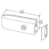CRL Brushed Stainless Glass Mounted Passage Latch