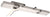 CRL Brushed Stainless Left Hand Combination Strike/Keeper for LHR Panic Handles