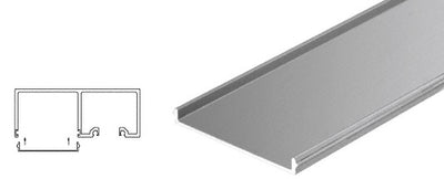 CRL Brushed Stainless Snap-In Filler Strip for Sliding Door Pocket