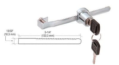 CRL Chrome Randomly Keyed Glass Showcase Lock