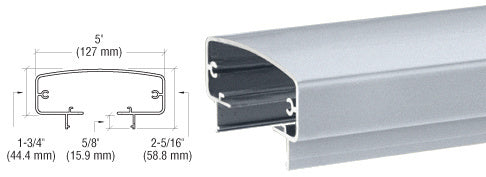 CRL Clear Anodized 400 Series 241" Top Rail