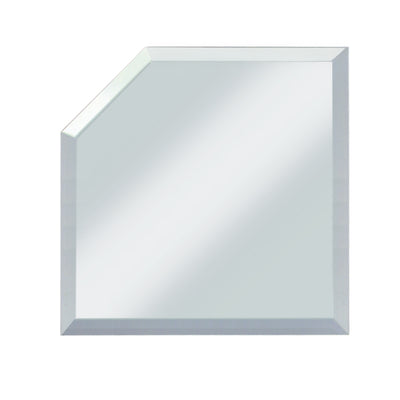 CRL Clear Mirror Glass 4" Mitered Corner Beveled on All 5 Sides