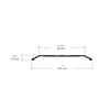 CRL Dark Bronze 4" x 1/2" Saddle Aluminum Threshold - 36-1/2" Long
